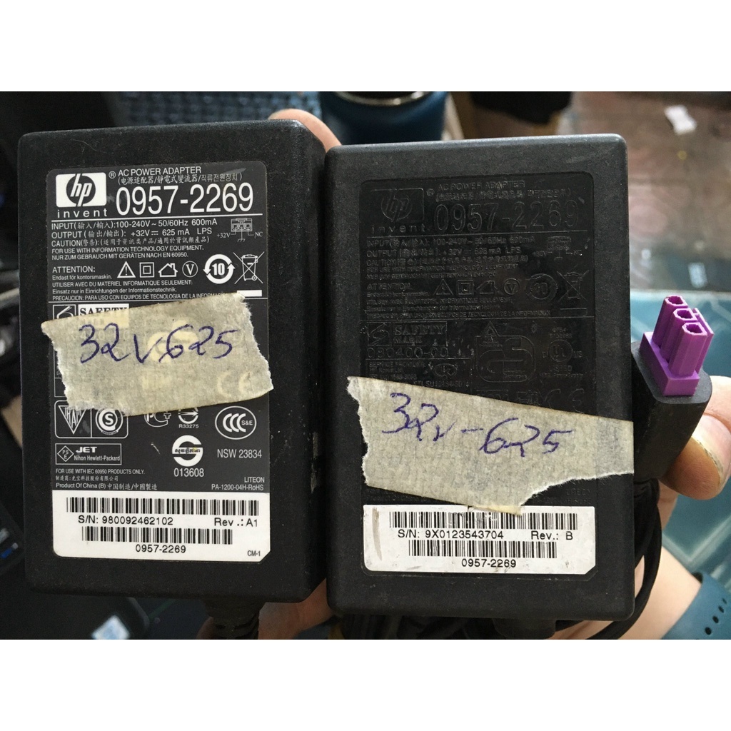 QUA SỬ DỤNG Adapter nguồn máy in scan HP 22v 455 32v 375 940 700 750 625 563 500 250 2500 / 15v 16V 625 500 533 530 ma
