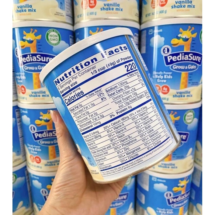 6 lon Sữa bột Pediasure Shake Mix hàng Mỹ gửi air hộp 397gr | BigBuy360 - bigbuy360.vn