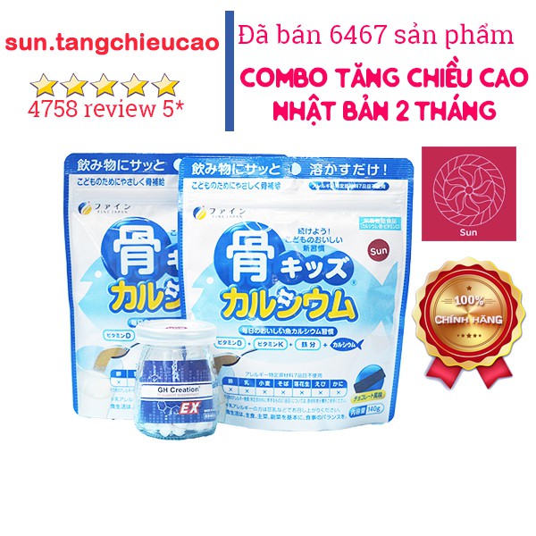 Combo Tăng Chiều Cao Canxi Cá Tuyết Nhật Bản 2 Tháng