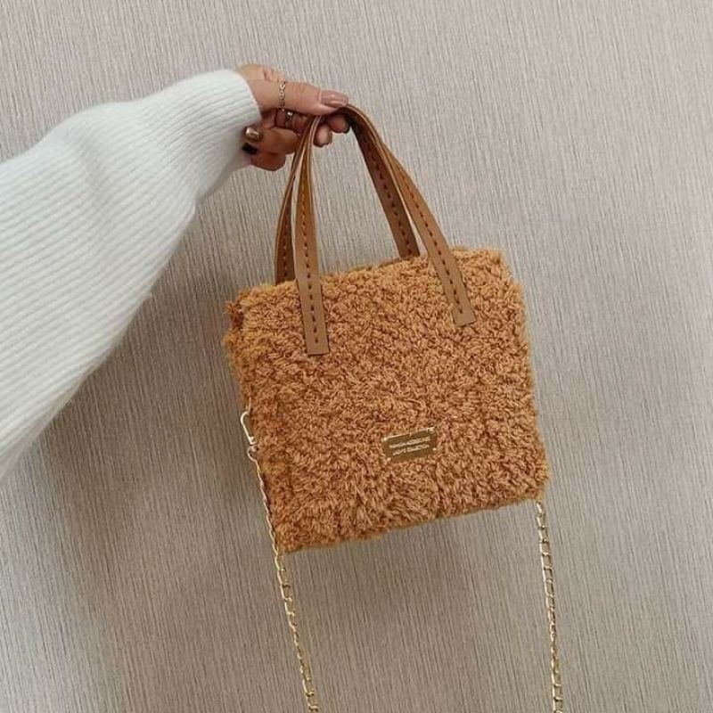 Túi Đan Bông Xù Hot Trend (Mẫu 5) 2021