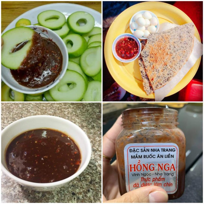 Mắm ruốc ăn liền loại _ dùng chấm trái cây, bánh tráng,kho thịt xả