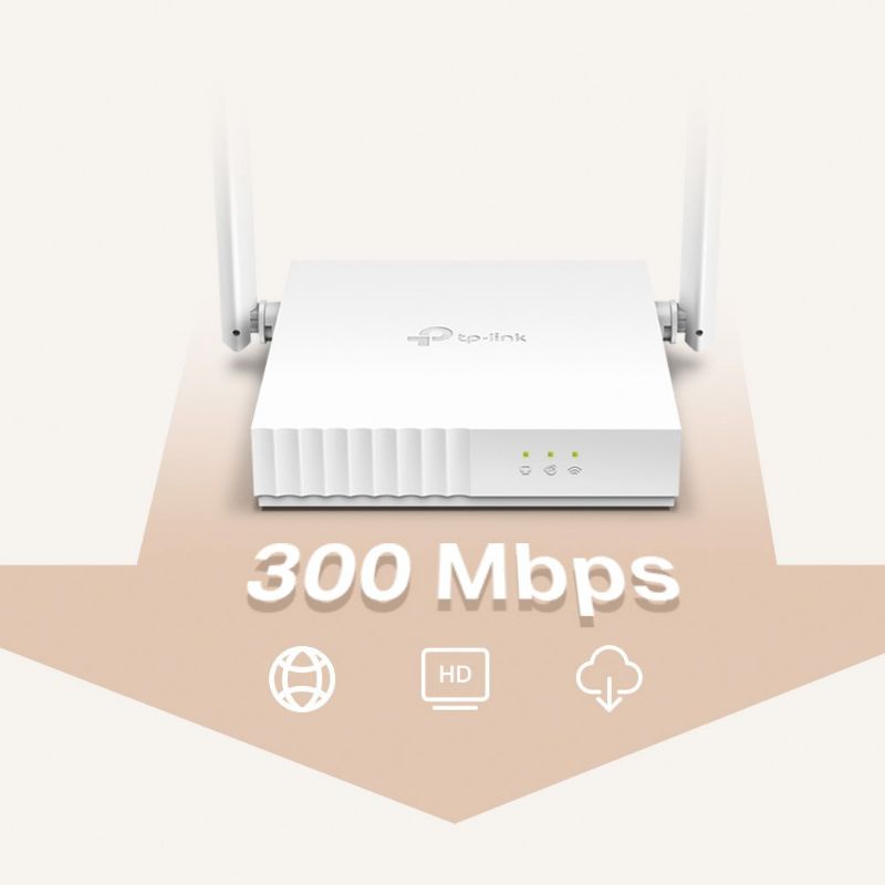 Bộ Phát Wifi TP-Link TL-WR820N Chuẩn N 300Mbps bảo vệ mạng Gia Đình tối đa - Hàng Chính Hãng