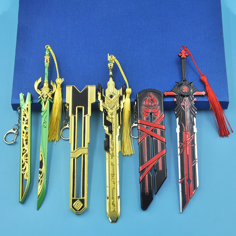 Genshin impact đường cùng của sói bàn nham kết lục chước phong vô công móc khóa mô hình game