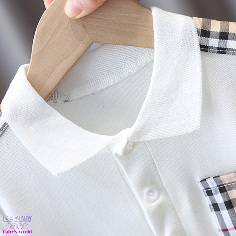 Bộ quần áo cho bé trai cộc tay cho bé áo thun cotton polo quần short công tử [MH14]