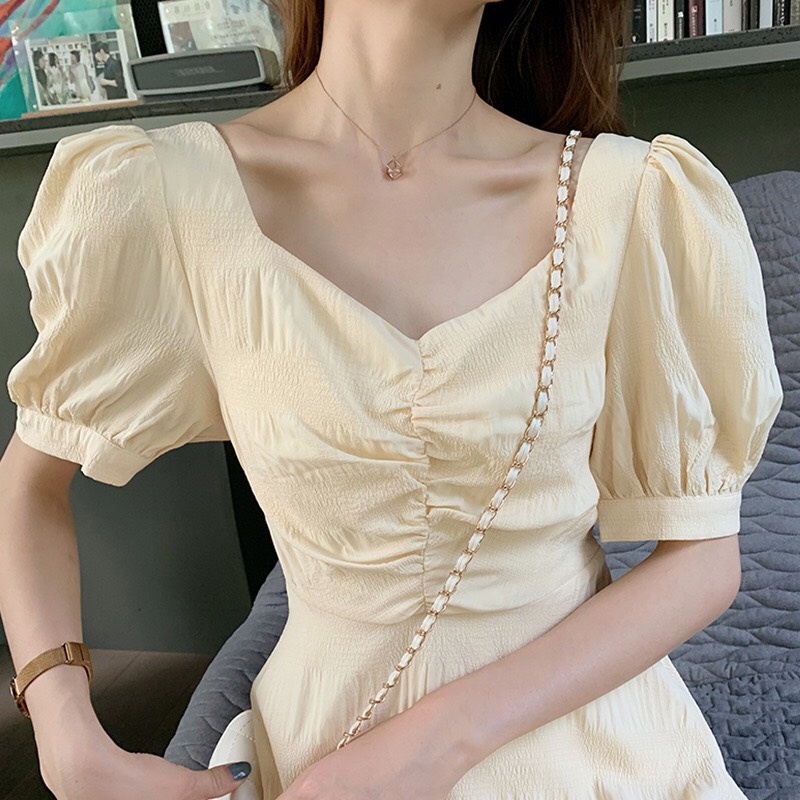 Váy Xoè Tiểu Thư Lưng Đan Dây Chéo Quyến Rũ VX08