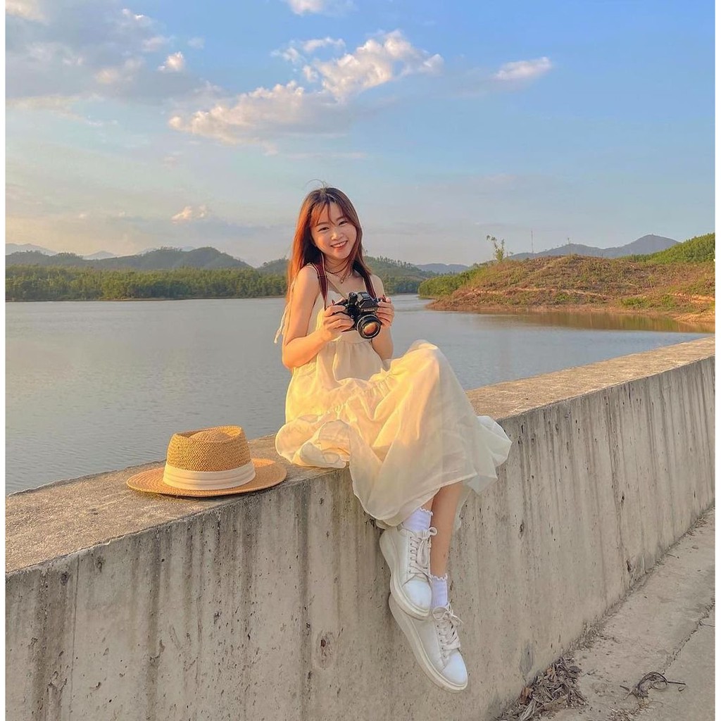 Váy 2 Dây Voan Tơ Ulzzang Xòe Tầng 2 Lớp Cao Cấp Đầm Nữ Dáng Xòe | BigBuy360 - bigbuy360.vn