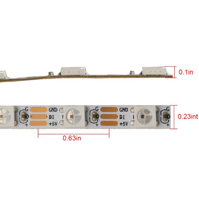 Dây Đèn Led 5V ARGB 5mm SK6812 chuyên dùng mod cho Coolmoon Controller Hub