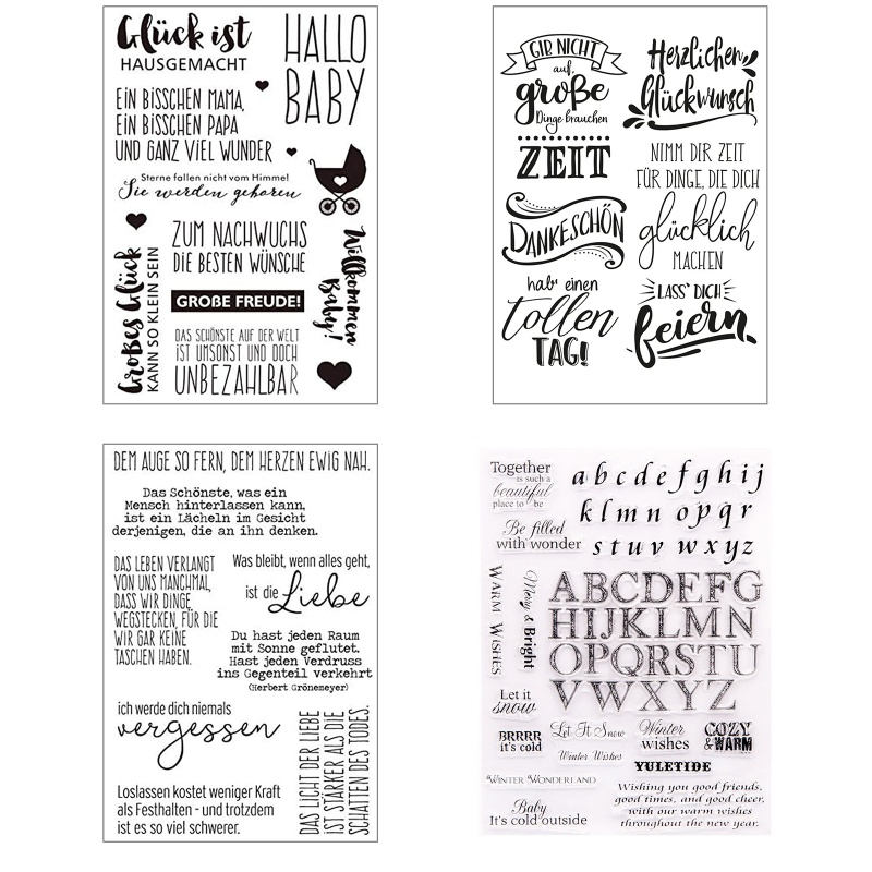 Con Dấu Silicone Trong Suốt Trang Trí Sổ Lưu Niệm