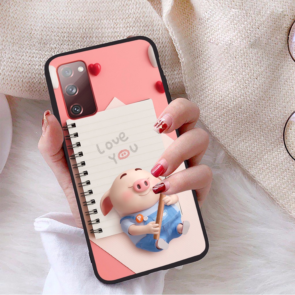 Ốp lưng Samsung Galaxy S20 FE viền dẻo TPU BST Lợn Tết