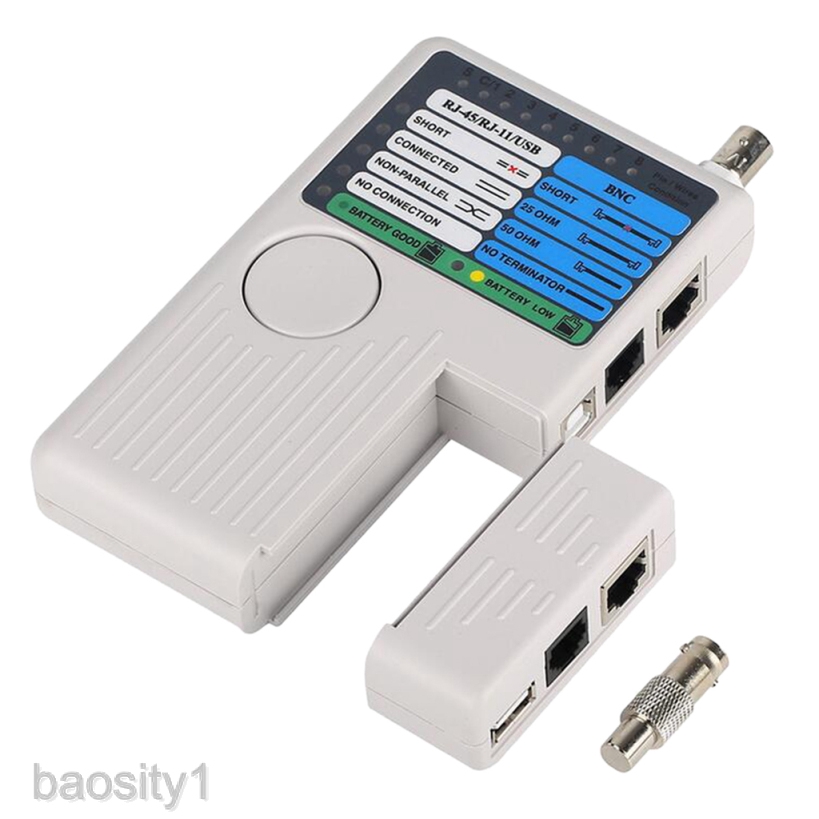 Thiết Bị Kiểm Tra Cáp Mạng Đa Năng 4 Trong 1 RJ45 / RJ11 / USB / BNC LAN