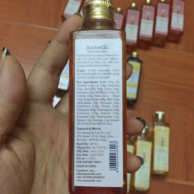 Tinh dầu dưỡng da tinh dầu saffon chống lão hóa 100ml date mới -vn01697468722