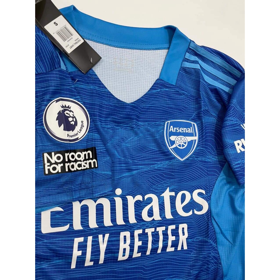 Áo Bóng Đá Câu Lạc Bộ Arsenal -Xanh-Mẫu 2021 2022 - Chất Polyeste - Hàng Thái  full logo