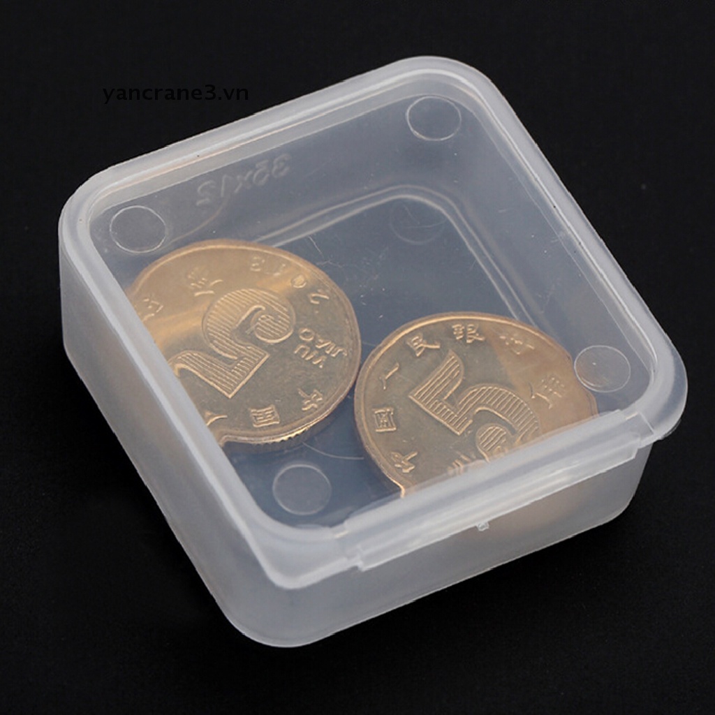 Set 5 hộp nhựa trong suốt hình vuông dùng đựng đồ đa năng 3.vn