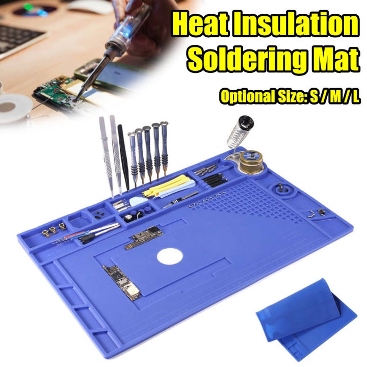 530 ℃ Cách Nhiệt Hàn Mat Silicone Pad Bàn Mat Điện Thoại Sửa Chữa Trạm Nền Tảng Bảo Trì túi chườm nóng-Sport1VN-198