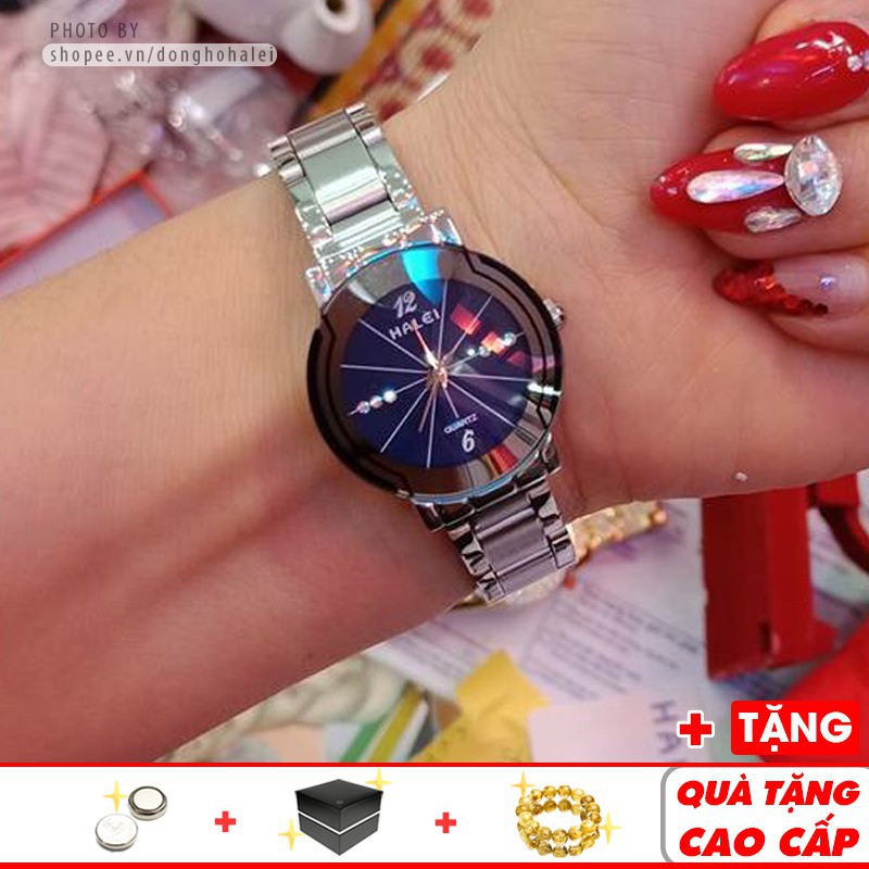 Đồng hồ nữ Halei H013 trẻ trung nữ tính dẫn đầu xu hướng thời trang chính hãng cao cấp - Vemz Watch