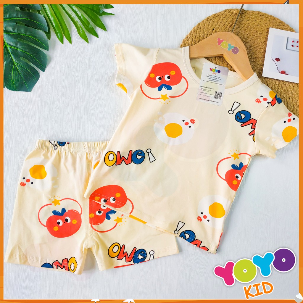 Bộ Quần Áo Mùa Hè Cộc Tay Cho Bé Gái, Yoyokid Chính Hãng, Họa Tiết Đáng Yêu size 8 - 17kg