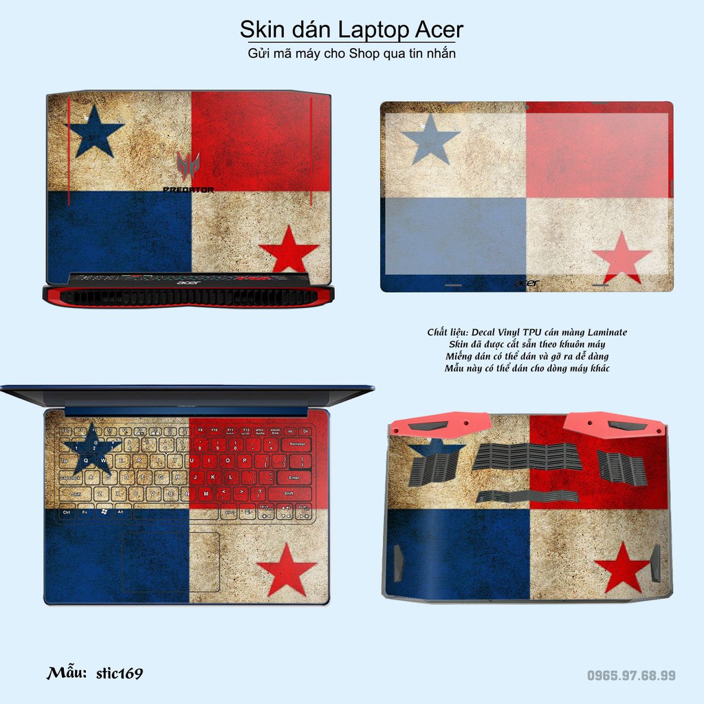 Skin dán Laptop Acer in hình Hoa văn sticker _nhiều mẫu 28 (inbox mã máy cho Shop)