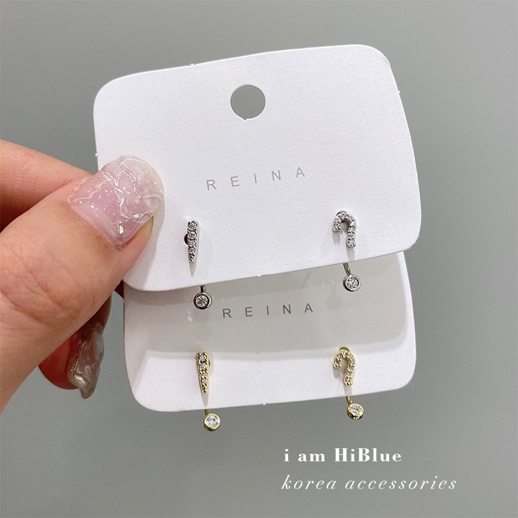 Bông Tai Đính Đá Lấp Lánh Sáng Tạo Thời Trang Hàn Quốc Cho Nữ