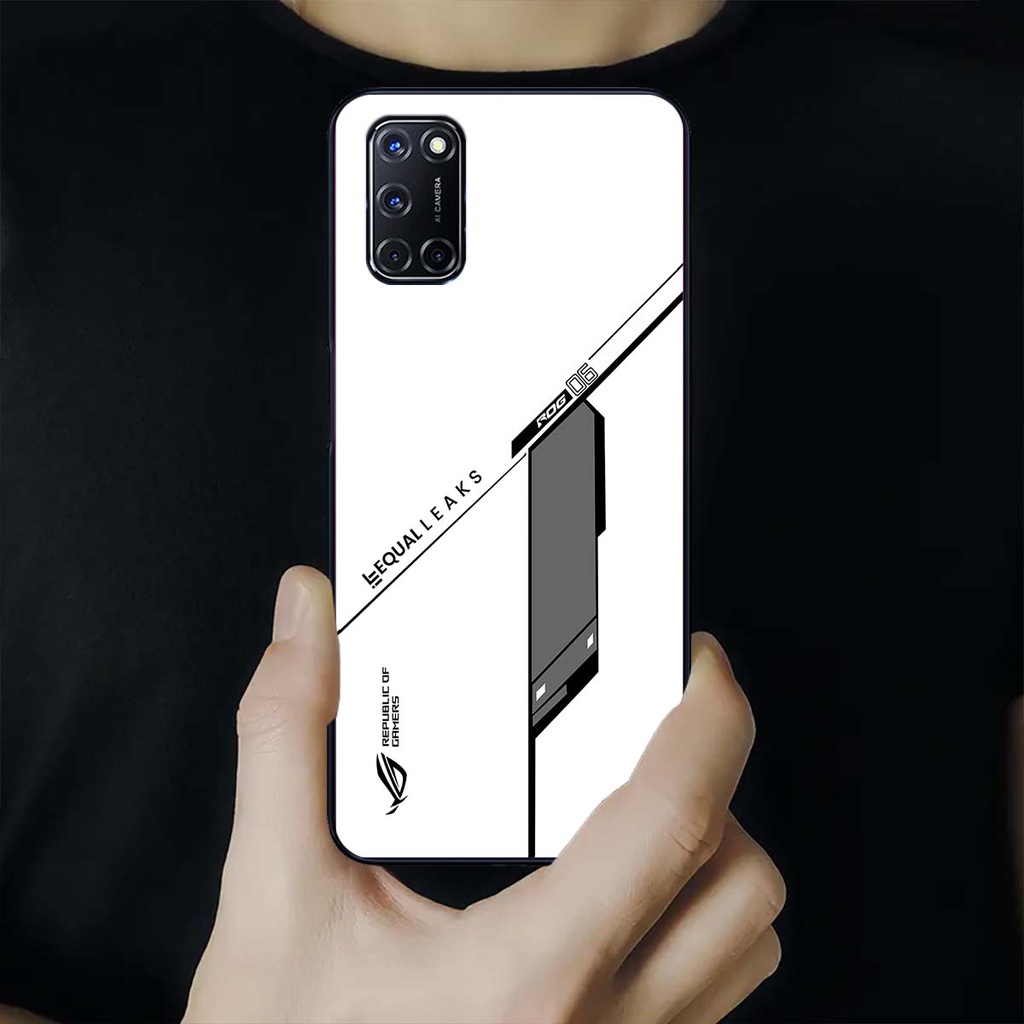 Ốp lưng điện thoại OPPO A52, A92 - Republic of Gamers, chất liệu kính cường lực