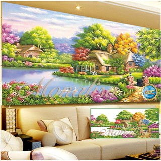 Tranh đính đá cao cấp tổ ấm hạnh phúc KT:160x80cm