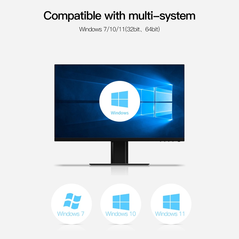 Usb Thu Sóng Wifi Không Dây 1800Mbps 6 Băng Tần Kép USB 3.0 2.4GHz/5GHz Kèm Ăng Ten Thu Sóng Cho PC/Laptop