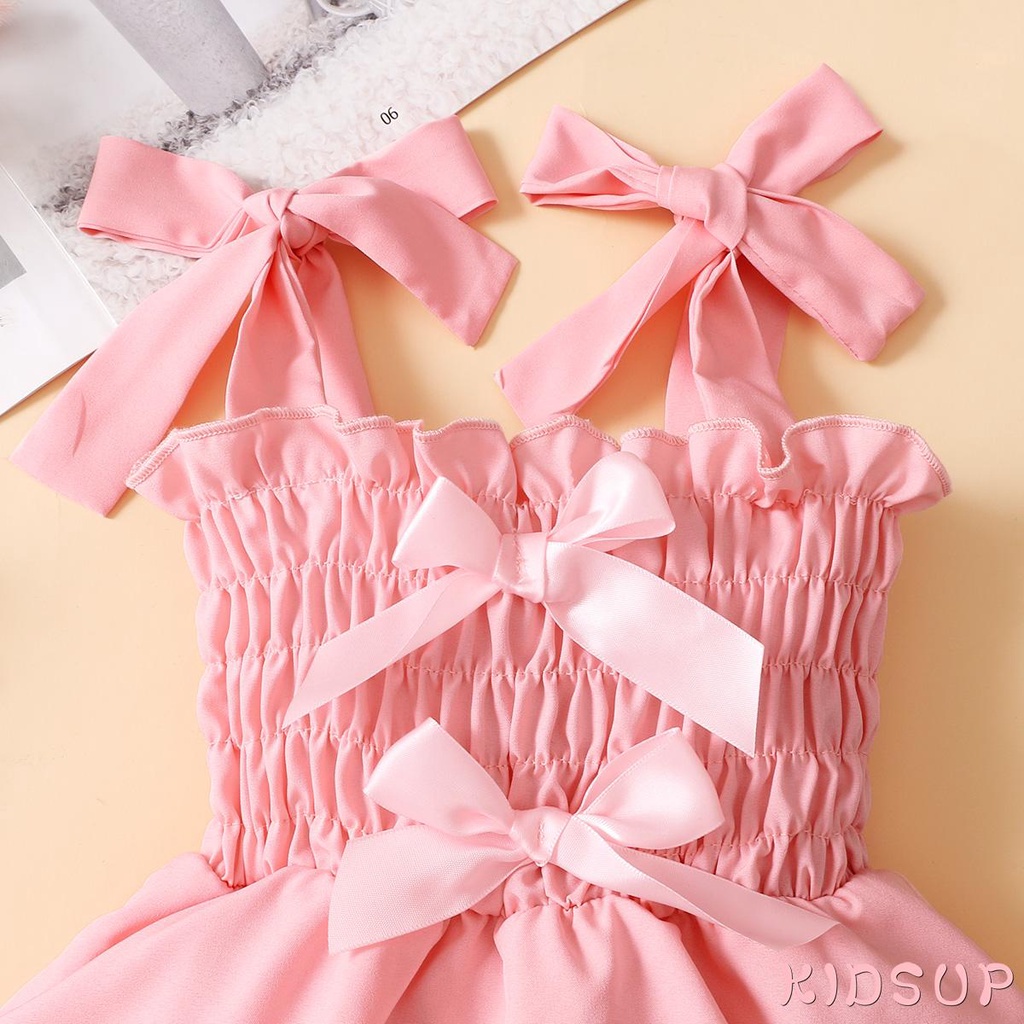 Áo Liền Quần Cổ Thuyền Kèm Băng Đô Đáng Yêu Cho Bé Gái