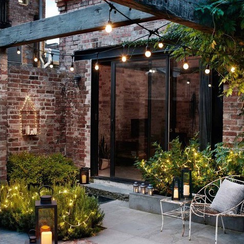 Dây đui đèn trang trí ngoài trời đúc chống nước dùng cho sân vườn, quán cà phê, treo cây, tiểu cảnh...