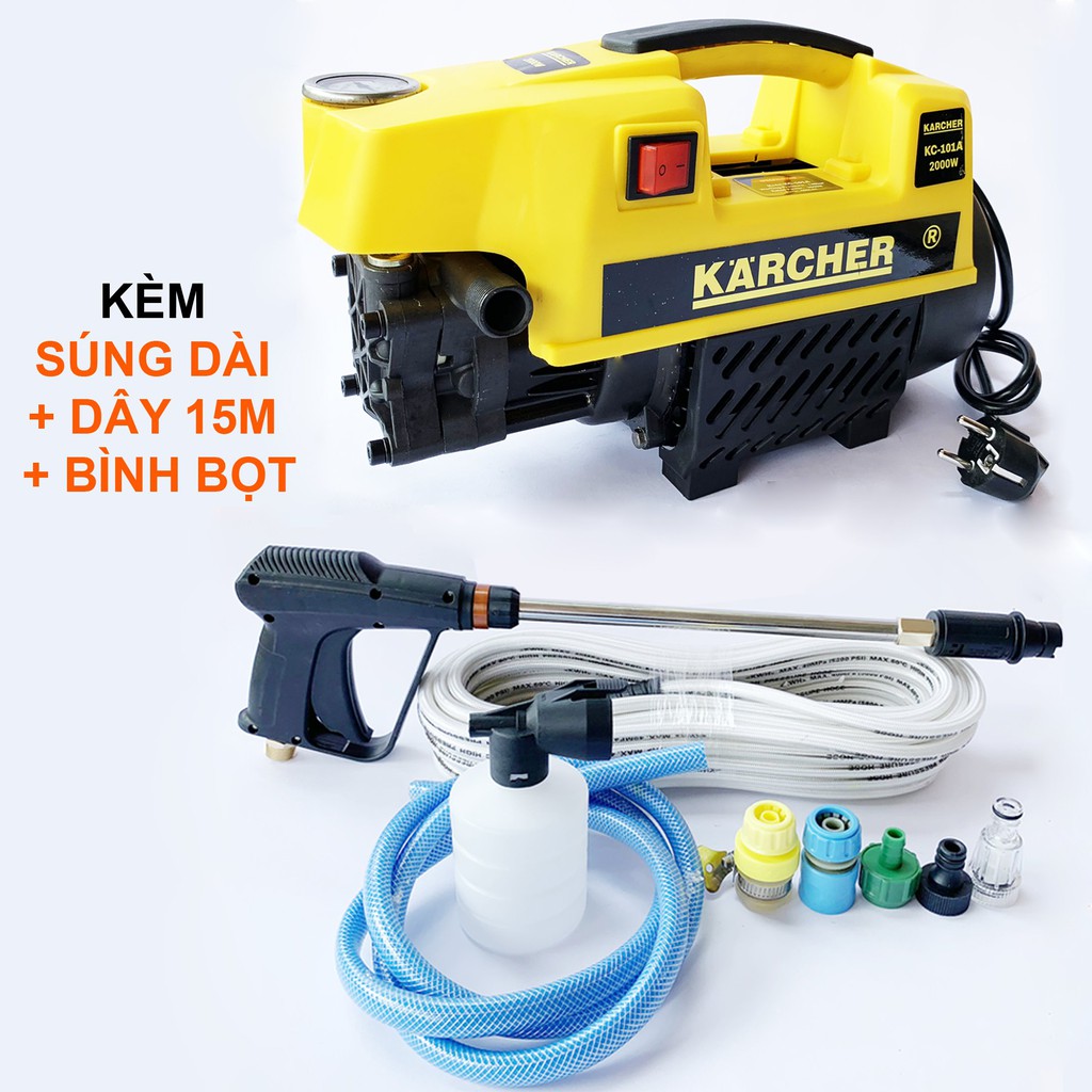 Máy Xịt Rửa Xe Gia Đình Đa Năng Công Suất 2000w KARCHER KC-101A