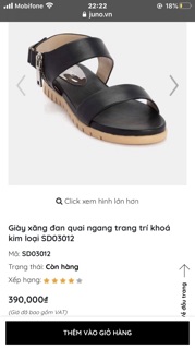 Giày SAndal Juno giảm 300k
