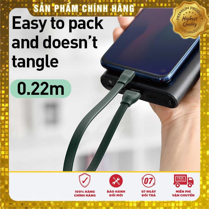 Dây cáp sạc nhanh 5A USB-A to Type-C dạng vòng đeo tay thời trang dài 22cm hiệu Baseus Bracelet - Hàng chính hãng