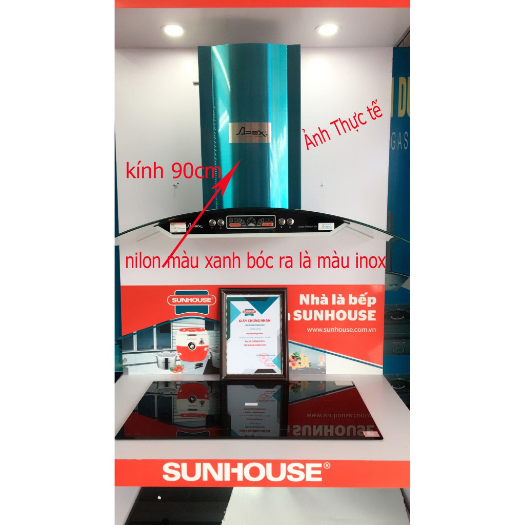 [Mã ELHAMS5 giảm 6% đơn 300K] Máy Hút Khói - Máy Hút Mùi Sunhouse Apex APB6601-90cm