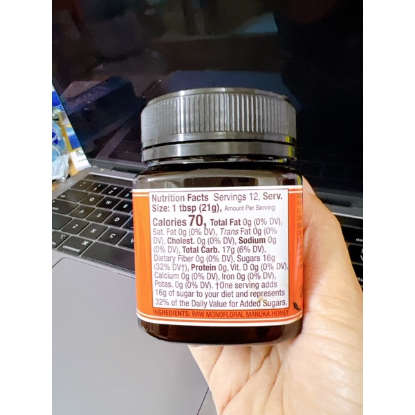 Mật ong Manuka wedderspoon KFACTOR 16