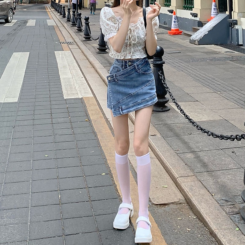 Áo Croptop Tay Phồng In Họa Tiết Hoa Phong Cách Pháp Thời Trang Mùa Hè 2022 Mới Cho Nữ