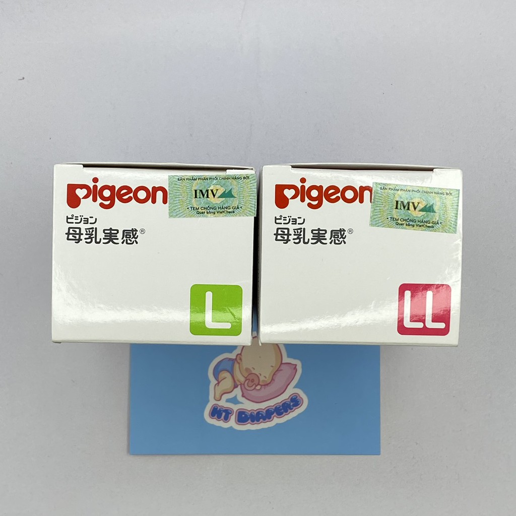 Núm Vú Pigeon Cổ Rộng NỘI ĐỊA NHẬT siêu mềm PLUS( Có tem chống giả) - HT Baby