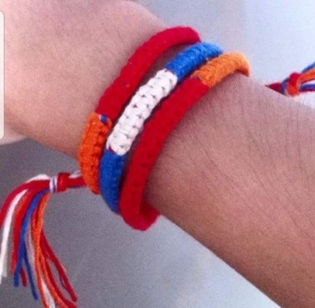 Dây buộc tóc your name móc khóa inox hợp kim