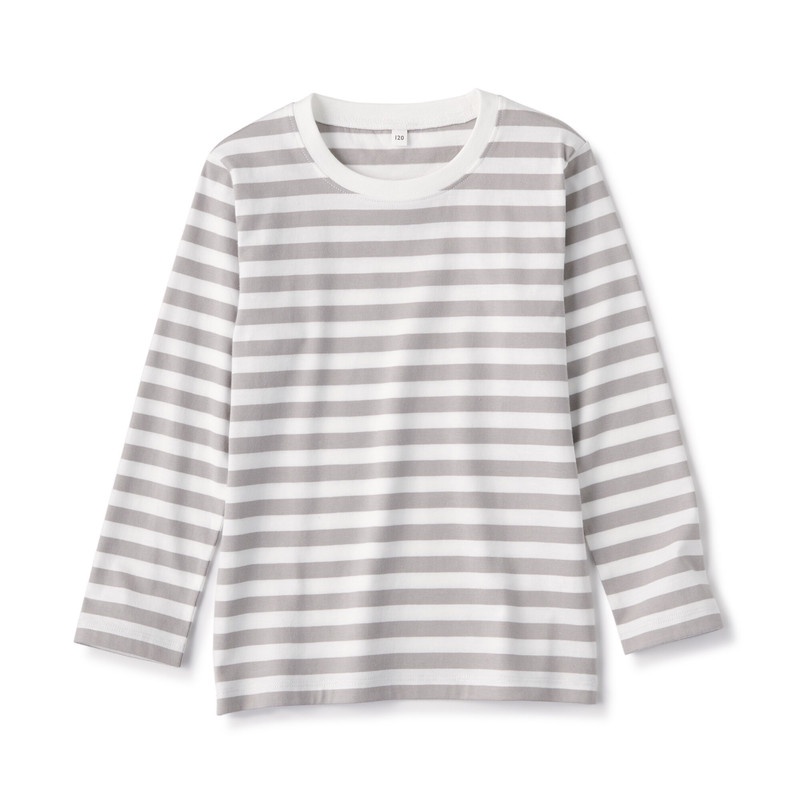 Muji Áo Thun Cotton Dài Tay - Trẻ Em