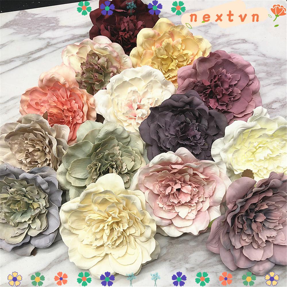 Bộ 5 Bông Hoa Giả 10cm Trang Trí Tiệc
