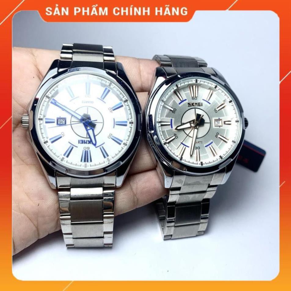 - Đồng Hồ Nam Skmei Mặt Tròn Dây Thép Không Gỉ Hàng Chính Hãng