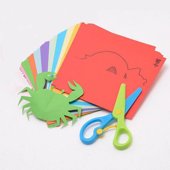 Đồ Chơi Trẻ Em Cắt DámGiấy 240 tờ  Origami, Đồ Dùng Học Tập Cho Trẻ Mẫu Giáo, Cắt Giấy Thủ Công, Nhiều Mẫu, Màu, Bìa Cứn