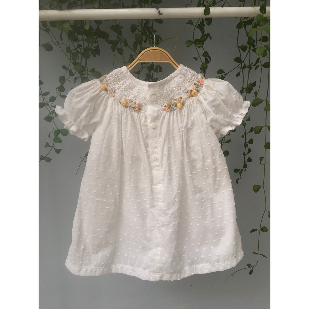 ĐẦM SMOCK ĐÔI MẸ VÀ BÉ THUYỀN HOA