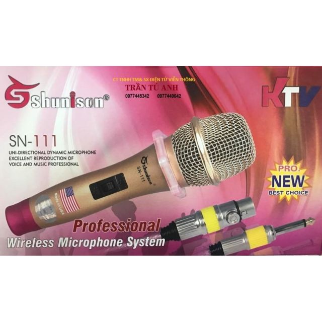 Micro có dây Shunison SN 111 – Micro thương hiệu Mỹ