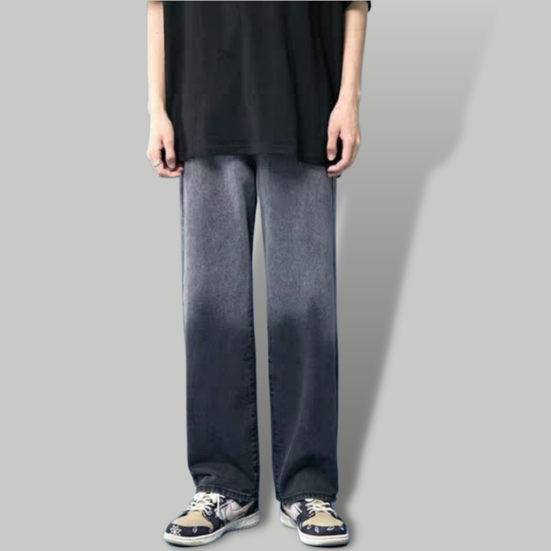 " RẺ VÔ ĐỊCH" Quần Jean Nam, Quần Baggy Xám Wash nửa ống xuông rộng style hàn quốc 2022-XX MENS FASHION!