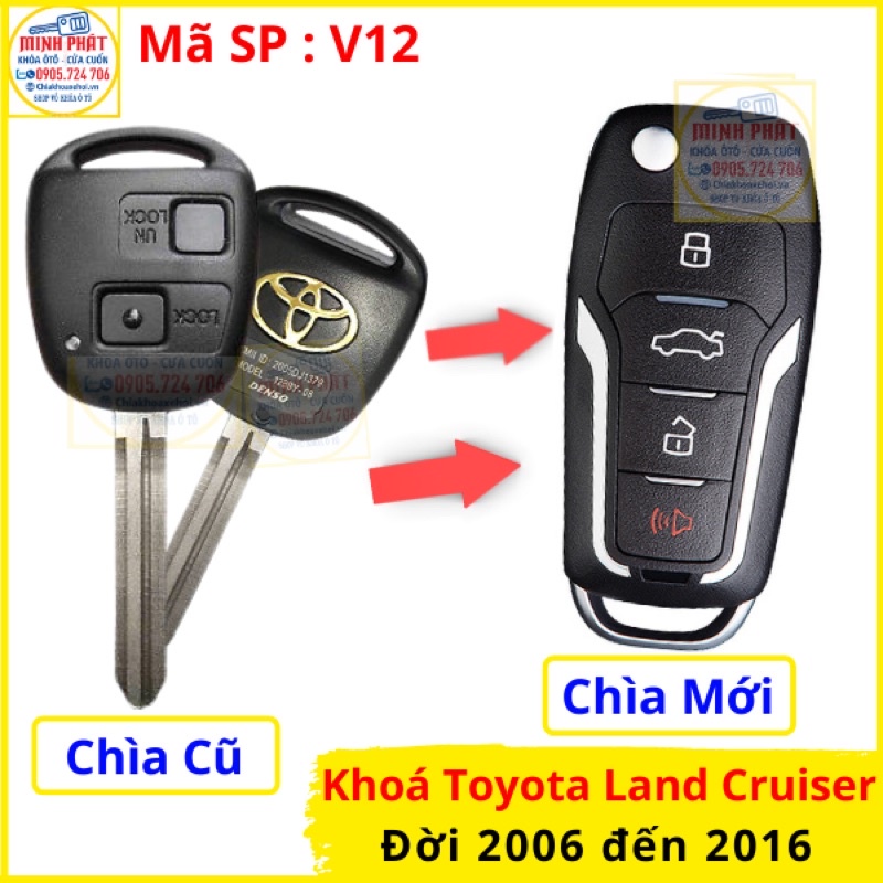 Chìa khoá remote xe Toyota Land Cruiser