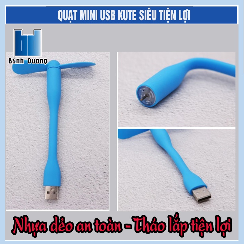 Quạt mini USB 2 cánh siêu mát, tiện lợi .loại tốt độ bền cao