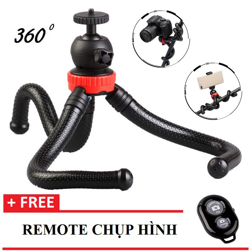 ❤️ HOTSALE ❤️ Chân máy ảnh Tripod BẠCH TUỘT MZ305 + TẶNG 1 REMOTE CHỤP HÌNH BLUETOOTH