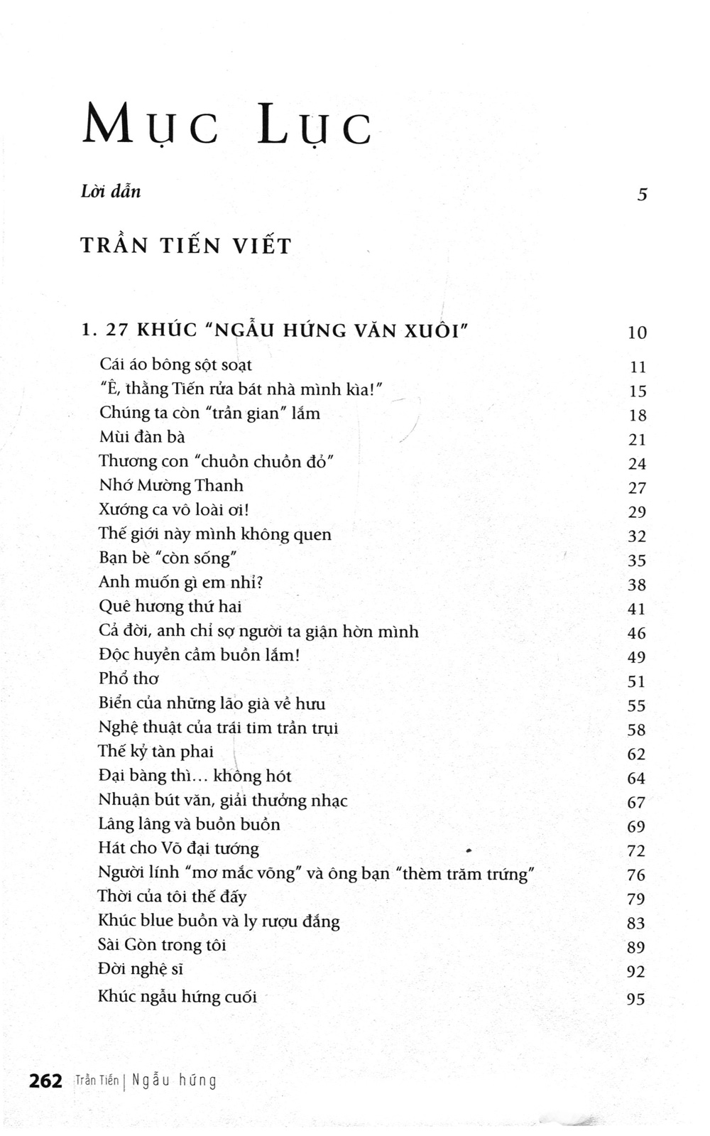 Sách Ngẫu Hứng - Trần Tiến