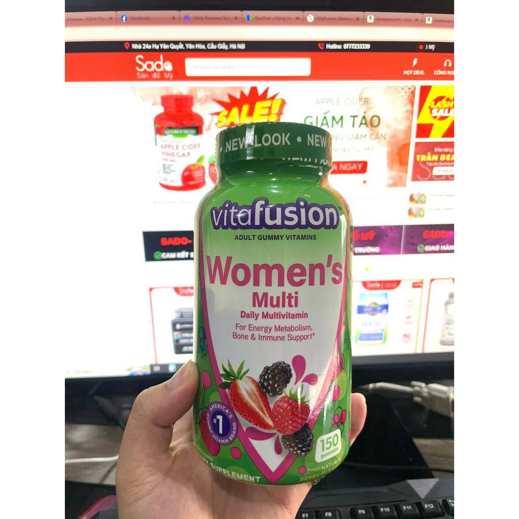 Kẹo dẻo bổ sung Vitamin cho phụ nữ Vitafusion MultiVites Multivitamin 150 viên
