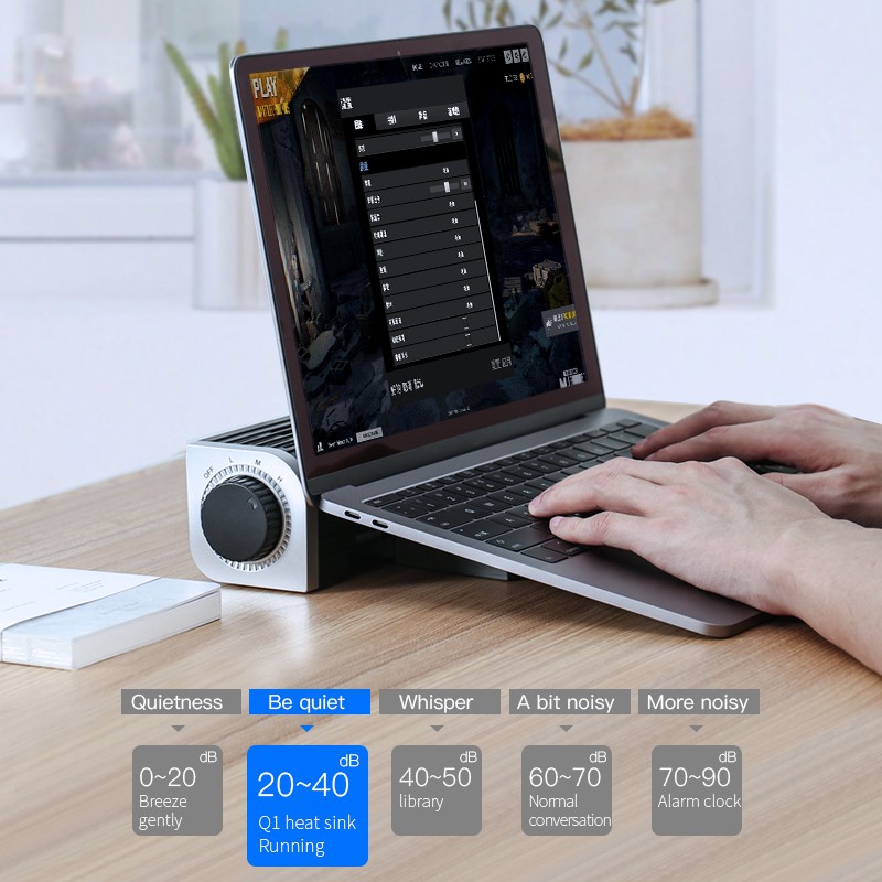 Bộ tản nhiệt laptop LLANO LJN-SRQQ1 chất lượng cao làm mát đa năng