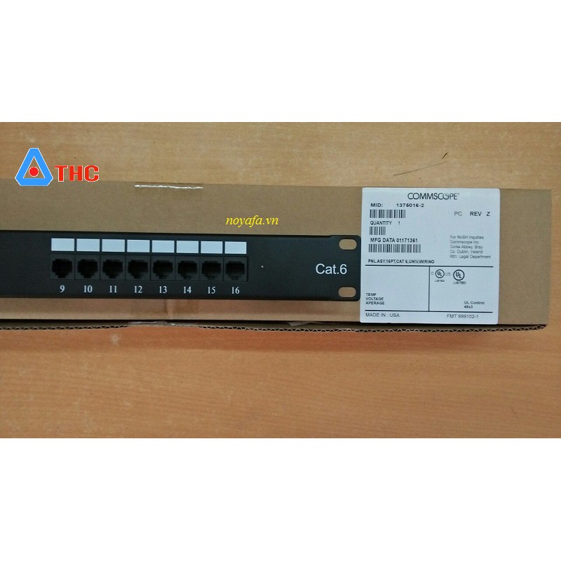 Patch Panel Commscope Cat6 16 port mã 1375016-2