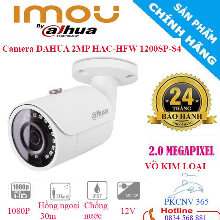 [BH 24 Tháng] Camera DAHUA 2MP HAC-HFW 1200SP-S4 Chính Hãng